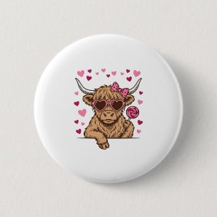 Badge Rond 5 Cm Conception de lunettes de soleil pour la Saint-Val