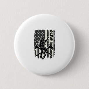 Badge Rond 5 Cm Conception de maillot de combat de pompier vintage