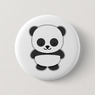 Badge Rond 5 Cm Conception de Panda Mignon