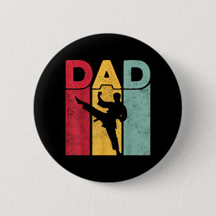 Badge Rond 5 Cm Conception de papa - Fête des pères arts martiaux 