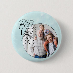 Badge Rond 5 Cm Conception de photo de calligraphie d'anniversaire