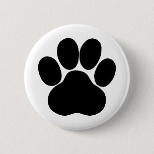 Badge Rond 5 Cm Conception de pieds de panda