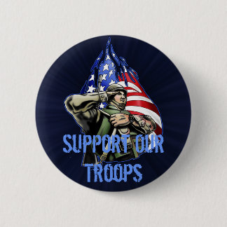 Badge Rond 5 Cm Conception de salut de soldat