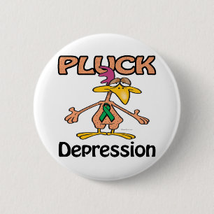 Badge Rond 5 Cm Conception de sensibilisation à la dépression
