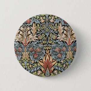 Badge Rond 5 Cm Conception de Snakeshead de William Morris