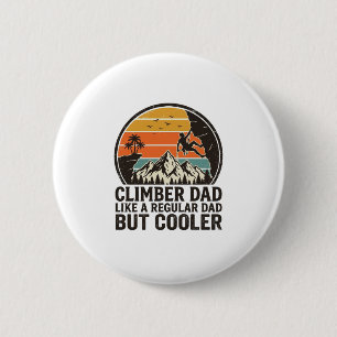 Badge Rond 5 Cm Conception de T-Shirt drôle de père grimpeur vinta