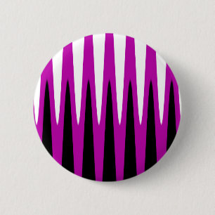 Badge Rond 5 Cm Conception de vague rose