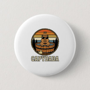 Badge Rond 5 Cm Conception de vecteur de baignoire à remous rétro