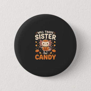 Badge Rond 5 Cm Conception de vecteur de commerce de bonbons Hallo