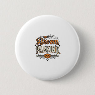 Badge Rond 5 Cm Conception de vecteur de sorcière de vintage de Ha