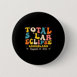 Badge Rond 5 Cm Conception d'éclipse solaire Éclipse solaire total