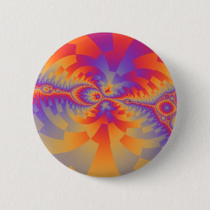 Badge Rond 5 Cm Conception fractale