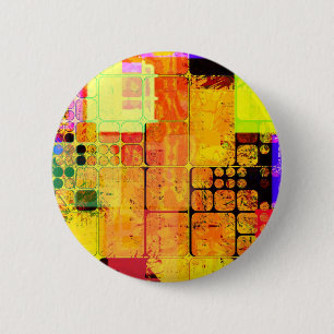Badge Rond 5 Cm Conception géométrique et multicolore