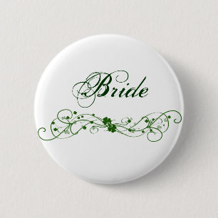 Badge Rond 5 Cm Conception irlandaise de shamrock