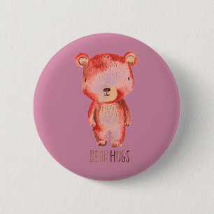Badge Rond 5 Cm Conception mignonne tirée par la main originale