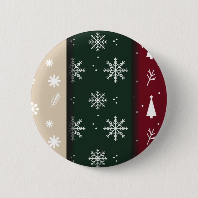 Badge Rond 5 Cm Conception Noël Et Nouvel An (Devant)