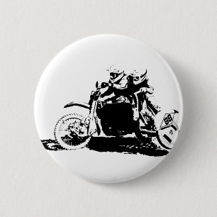 Badge Rond 5 Cm Conception simple de Sidecarcross