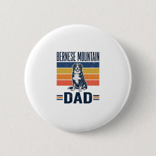 Badge Rond 5 Cm Conception vectorielle vintage de papa chien de mo
