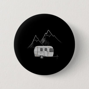 Badge Rond 5 Cm Conceptions Cascadian Traile de camping Airstream