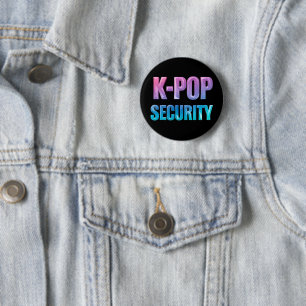 Badge Rond 5 Cm Concert de musique pop coréenne Sécurité K-Pop