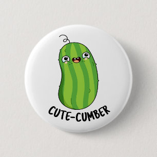 Badge Rond 5 Cm Concombre Funny Concomber Pun