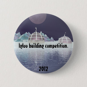Badge Rond 5 Cm Concurrence 5. de bâtiment d'igloo