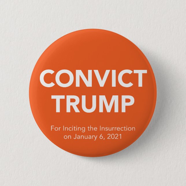 Badge Rond 5 Cm CONDAMNER ? Bouton TRUMP (Devant)
