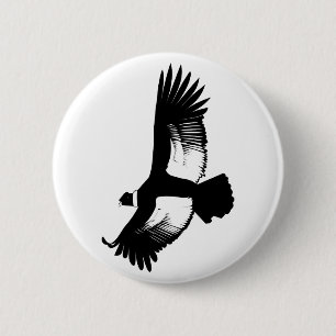Badge Rond 5 Cm Condor andin volant