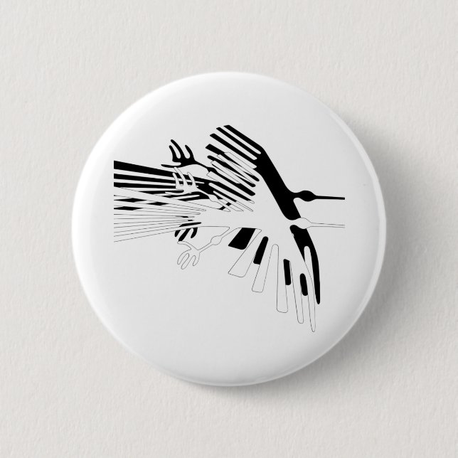 Badge Rond 5 Cm Condor - paire (Devant)