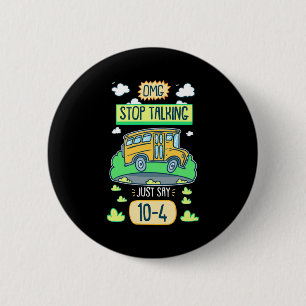 Badge Rond 5 Cm Conducteur de bus - arrêt Omg