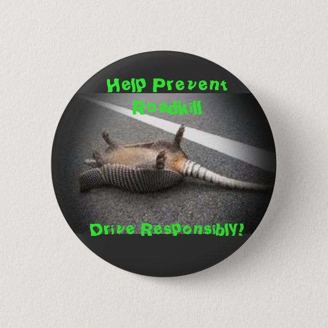 Badge Rond 5 Cm Conduisez de façon responsable le bouton (Devant)