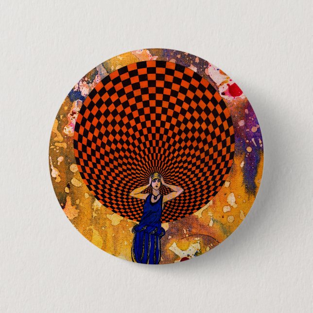 Badge Rond 5 Cm Confusion par Michael Moffa (Devant)