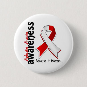 Badge Rond 5 Cm Conscience 5 d'anémie aplastique