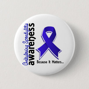 Badge Rond 5 Cm Conscience 5 de spondylarthrite ankylosante