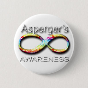 Badge Rond 5 Cm Conscience d'Aspergers