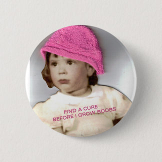 Badge Rond 5 Cm Conscience de Cancer