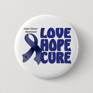 Badge Rond 5 Cm Conscience de cancer du colon