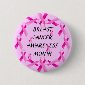 Badge Rond 5 Cm CONSCIENCE DE CANCER DU SEIN ! Bouton