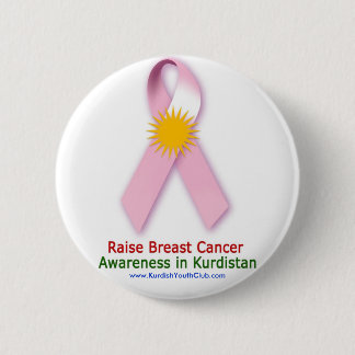 Badge Rond 5 Cm Conscience de cancer du sein d'augmenter au