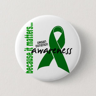 Badge Rond 5 Cm Conscience de donation d'organe