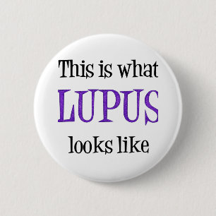 Badge Rond 5 Cm Conscience de lupus