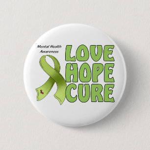 Badge Rond 5 Cm Conscience de santé mentale