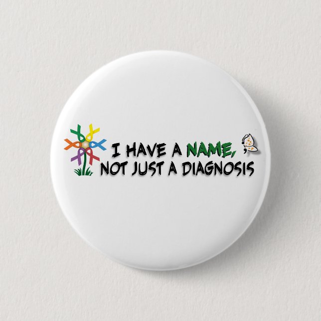 Badge Rond 5 Cm Conscience de santé mentale (Devant)