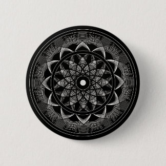 Badge Rond 5 Cm Conscience - mandala sacré de la géométrie