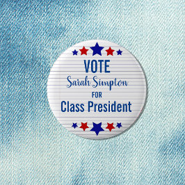 Badge Rond 5 Cm Conseil des étudiants Élection présidentielle