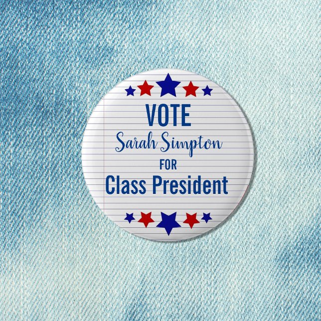 Badge Rond 5 Cm Conseil des étudiants Élection présidentielle (Créateur téléchargé)