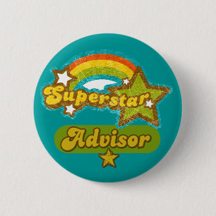 Badge Rond 5 Cm Conseiller de superstar
