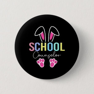 Badge Rond 5 Cm Conseiller scolaire Enseignant de Pâques Conseil s