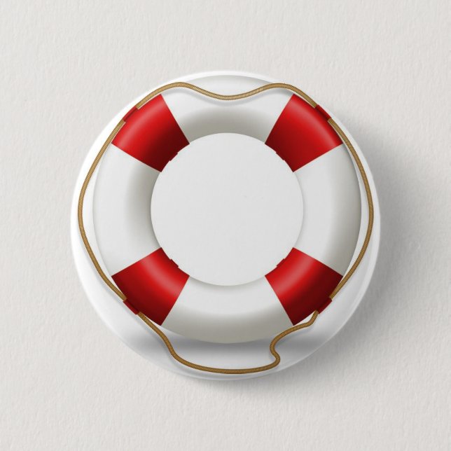 Badge Rond 5 Cm Conservateur d'anneau de vie (Devant)