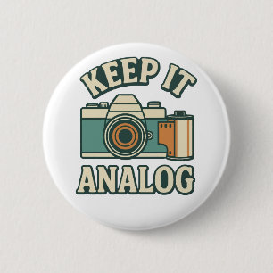 Badge Rond 5 Cm Conserver l'analogique